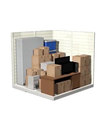 10x10 storage unit section