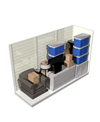 10x15 storage unit section