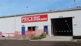 Price Self Storage Morena Blvd entrance to drive in storage facility